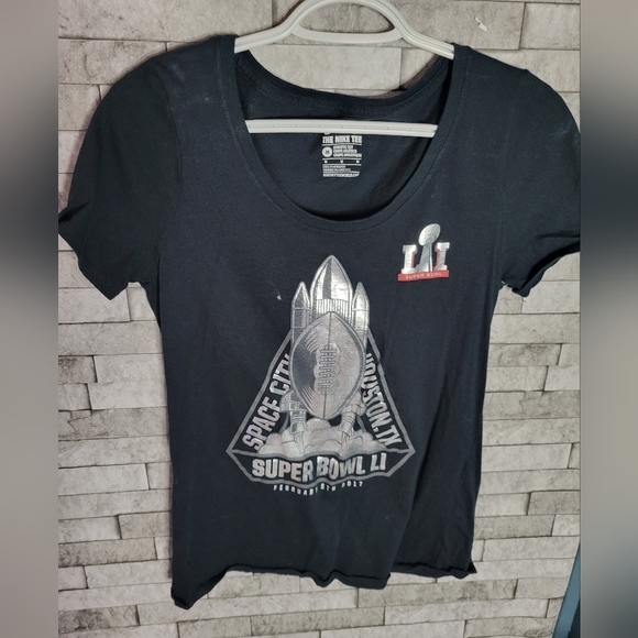 The Nike Tee Athletic Cut Siper Bowl‎ LI 51 Houston Texas Space City Ladies Tee - Picture 1 of 4